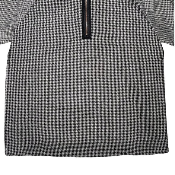 J.Crew Flannel Raglan Top In Houndstooth Grey - Picture 10 of 13